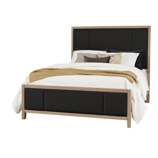 Artisan & Post Crafted Cherry 154 King Upholstered Bed with Black Fabric - Bleached Cherry IMAGE 1