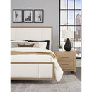 Artisan & Post Crafted Cherry 154 King Upholstered Bed with White Fabric - Bleached Cherry IMAGE 6