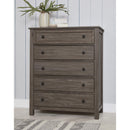 Artisan & Post Custom Express 123-115 5 Drawer Chest - Driftwood Grey IMAGE 2