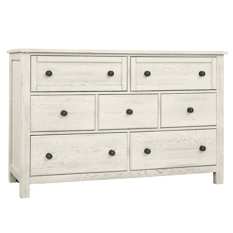 Artisan & Post Custom Express 124-003 7 Drawer Dresser - Weathered White IMAGE 1