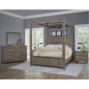 Artisan & Post Dovetail 751 Queen Mirrored Panel Canopy Bed - Mystic Grey IMAGE 3