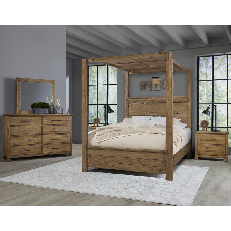 Artisan & Post Dovetail 752 King Wood Panel Canopy Bed - Natural IMAGE 2