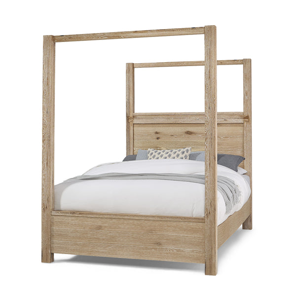 Artisan & Post Dovetail 754 Queen 4-Poster Bed - Sun Bleached White IMAGE 1
