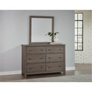 Vaughan-Bassett Fundamentals 11-446 Landscape Mirror - Grey IMAGE 2