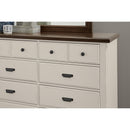 Vaughan-Bassett Lancaster County 817-003 Two-Tone 8 Drawer Dresser - Amish Walnut IMAGE 3