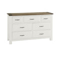 Artisan & Post Maple Road 116-003 7 Drawer Triple Dresser - Two Tone IMAGE 1