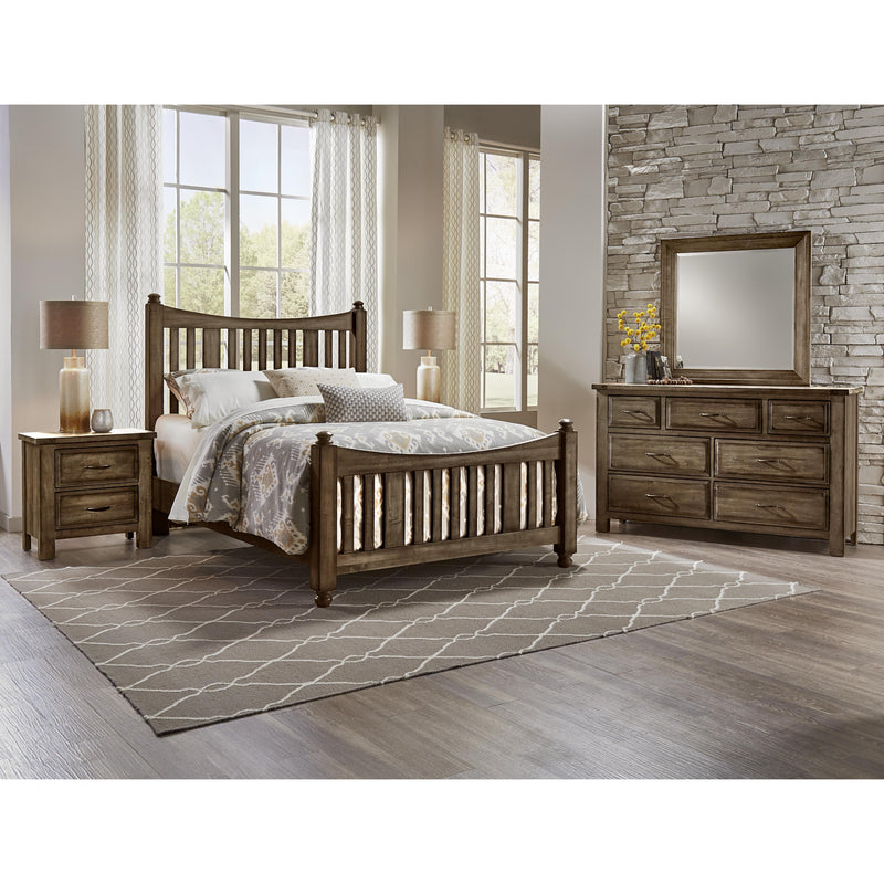 Artisan & Post Maple Road 117 King Slat Poster Bed - Maple Syrup IMAGE 2