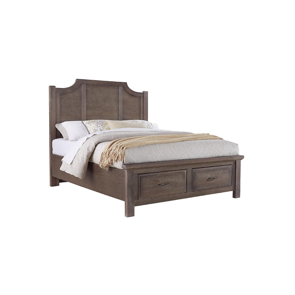 Artisan & Post Maple Road 117 Queen Scalloped Storage Bed - Maple Syrup IMAGE 1