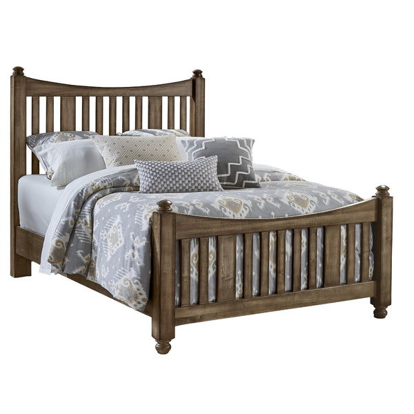 Artisan & Post Maple Road 117 Queen Slat Poster Bed - Maple Syrup IMAGE 1