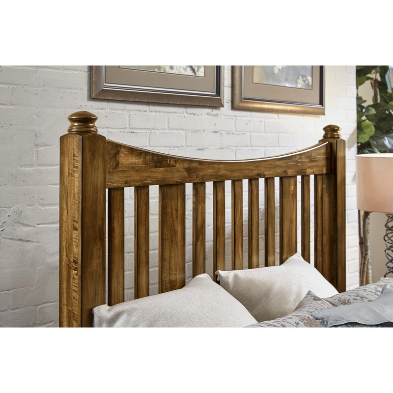Artisan & Post Maple Road 118 King Slat Poster Bed - Antique Amish IMAGE 6