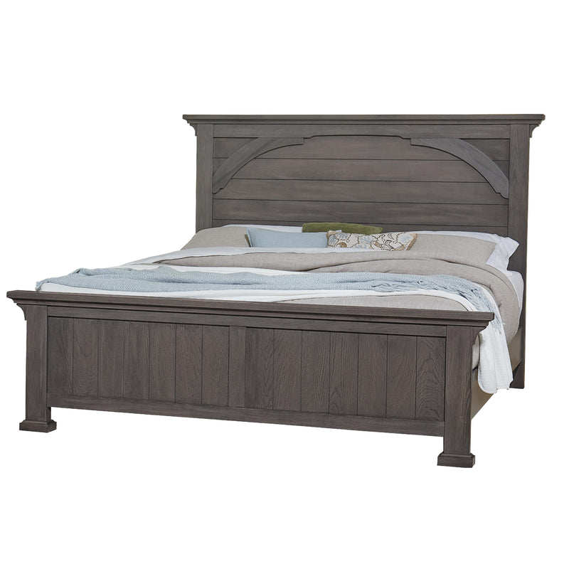  Vaughan-Bassett Vista 772 King Mansion Bed with MS2 - Grey Oak IMAGE 2