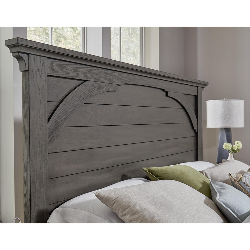  Vaughan-Bassett Vista 772 King Mansion Bed with MS2 - Grey Oak IMAGE 3