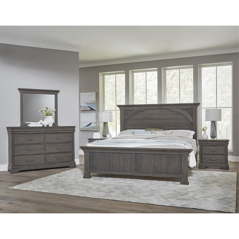  Vaughan-Bassett Vista 772 King Mansion Bed with MS2 - Grey Oak IMAGE 4