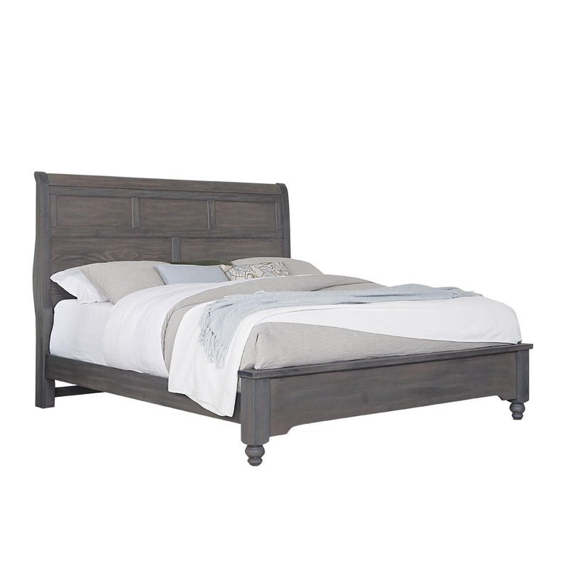  Vaughan-Bassett Vista 772 King Sleigh Bed with MS2 - Grey Oak IMAGE 4