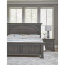 Vaughan-Bassett Vista 772 Queen Mansion Bed - Grey Oak IMAGE 4