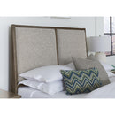 Vaughan-Bassett Woodbridge 820 King Upholstered Bed with Storage and Grey Fabric - Dark Cashmere IMAGE 5