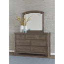 Vaughan-Bassett Woodbridge 820-447 Arched Mirror - Dark Cashmere IMAGE 4