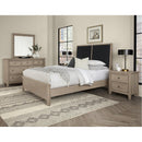 Vaughan-Bassett Woodbridge 821 King Upholstered Bed with Black Fabric - Shadow Grey IMAGE 2