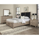 Vaughan-Bassett Woodbridge 821 King Upholstered Bed with Storage and Black Fabric - Shadow Grey IMAGE 5
