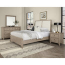 Vaughan-Bassett Woodbridge 821 Queen Upholstered Bed with White Fabric - Shadow Grey IMAGE 2