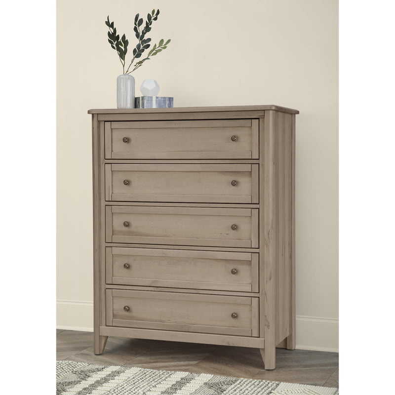 Vaughan-Bassett Woodbridge 821-115 5 Drawer Chest - Shadow Grey IMAGE 2
