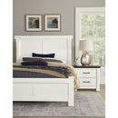  Vaughan-Bassett Yellowstone 784 King American Dovetail Bed with MS2 - White & Buckskin IMAGE 2