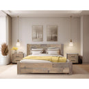 International Furniture Direct Natural Parota King Panel Bed IFD8681HBDEK1/IFD8681PLTEK IMAGE 3