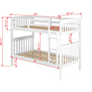 Donco Trading Company Kids Beds Bunk Bed 120-3-TTWH IMAGE 9