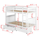Donco Trading Company Kids Beds Bunk Bed 120-3-TTWH_505-W IMAGE 8