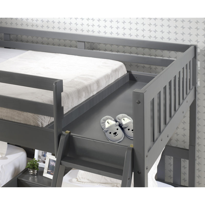 Donco Trading Company Kids Beds Bunk Bed 2332-FTTDG_505-DG IMAGE 2
