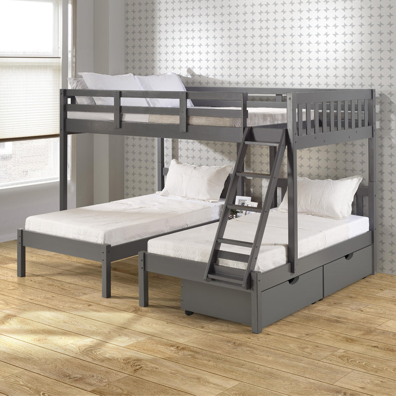 Donco Trading Company Kids Beds Bunk Bed 2332-FTTDG_505-DG IMAGE 4