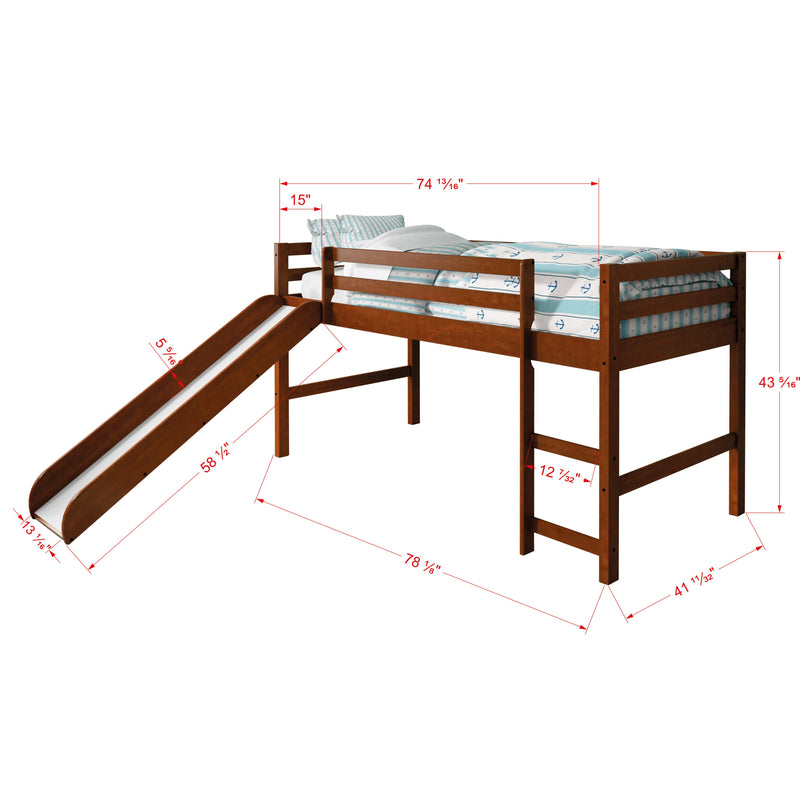 Donco Trading Company Kids Beds Loft Bed 750-TE_750C-TP IMAGE 3