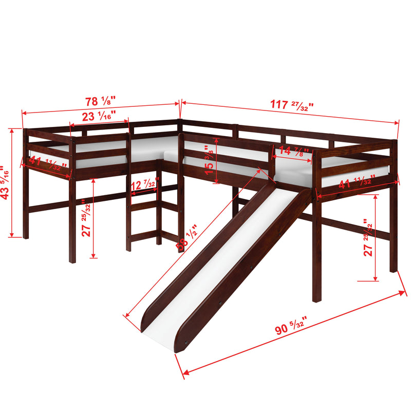 Donco Trading Company Kids Beds Loft Bed 7600-TTCP IMAGE 3