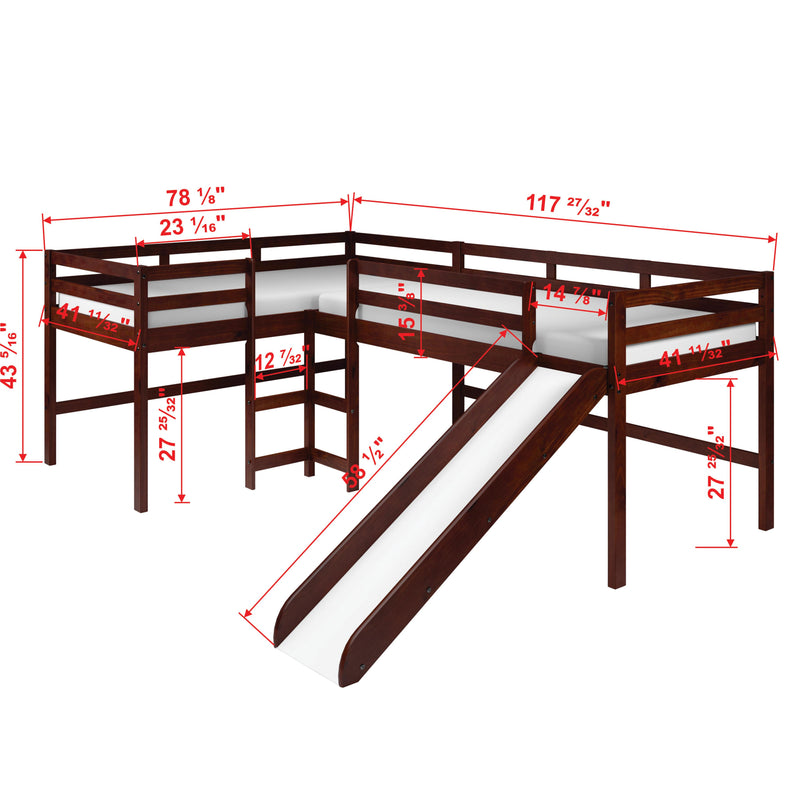 Donco Trading Company Kids Beds Loft Bed 7600-TTCP-A IMAGE 3