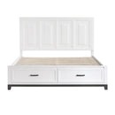 Homelegance Garretson 1450WHK-1EK* Eastern King Platform Bed with Footboard Storage IMAGE 2