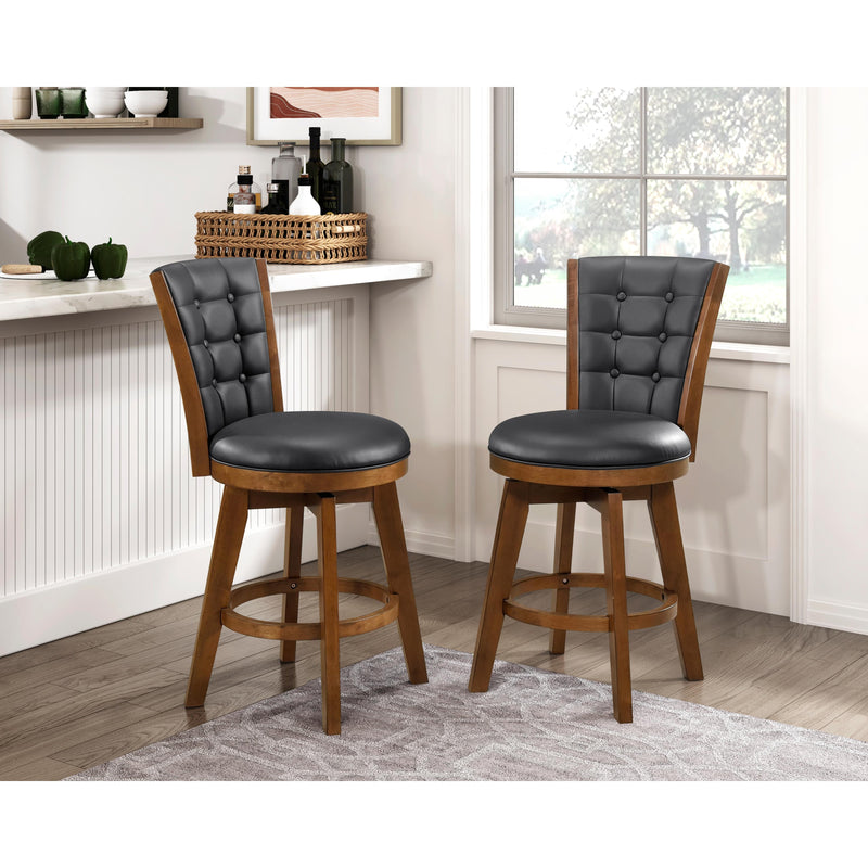 Homelegance Medford 5505-24BKS Swivel Counter Height Chair IMAGE 5