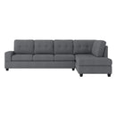 Homelegance Maston 9507DGY*3OT 3 pc Reversible Sectional with Drop-Down Cup Holders and Storage Ottoman IMAGE 3