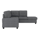 Homelegance Maston 9507DGY*3OT 3 pc Reversible Sectional with Drop-Down Cup Holders and Storage Ottoman IMAGE 4