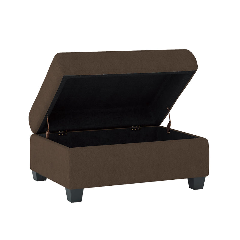 Homelegance Maston 9507CHC*3OT 3 pc Reversible Sectional with Drop-Down Cup Holders and Storage Ottoman IMAGE 9
