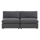 Homelegance Guthrie 9546GY-2AC* Armless Love Seat IMAGE 1