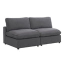 Homelegance Guthrie 9546GY-2AC* Armless Love Seat IMAGE 2