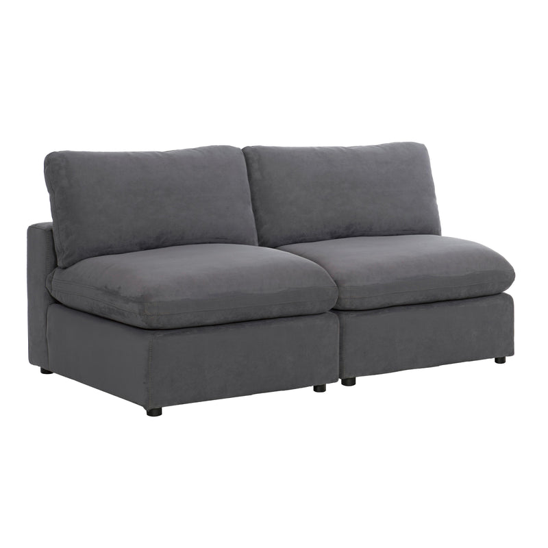 Homelegance Guthrie 9546GY-2AC* Armless Love Seat IMAGE 2