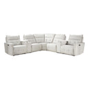 Homelegance Salida 9444HMP*7SCPWH 7 pc Modular Power Reclining Sectional with Power Headrests IMAGE 1