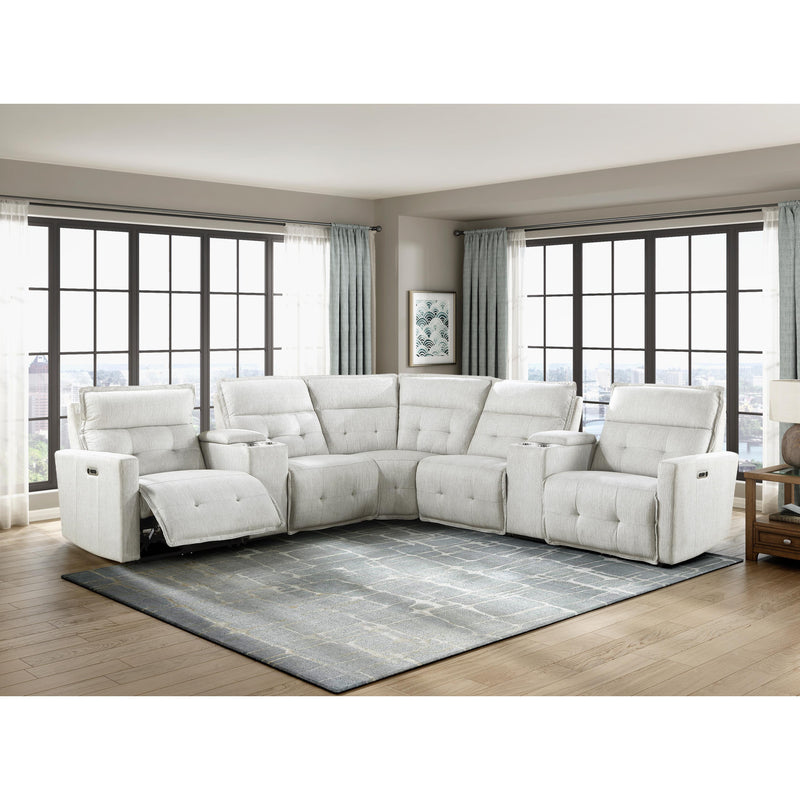 Homelegance Salida 9444HMP*7SCPWH 7 pc Modular Power Reclining Sectional with Power Headrests IMAGE 7