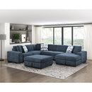 Homelegance Raife 9624BU*52LRC 5 pc Sectional with Right Chaise and Storage Ottoman IMAGE 10