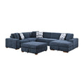 Homelegance Raife 9624BU*52LRC 5 pc Sectional with Right Chaise and Storage Ottoman IMAGE 1