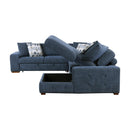 Homelegance Raife 9624BU*52LRC 5 pc Sectional with Right Chaise and Storage Ottoman IMAGE 6