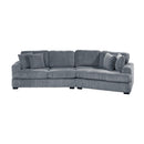 Homelegance 9623GY*22LRU 2 pc Sectional with Right Cuddler IMAGE 1