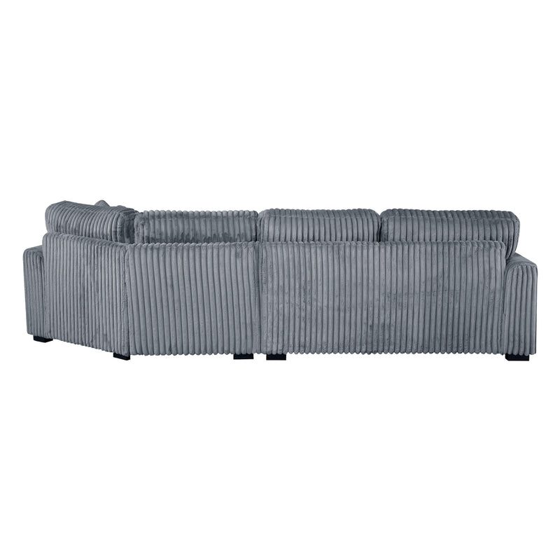 Homelegance 9623GY*22LRU 2 pc Sectional with Right Cuddler IMAGE 5