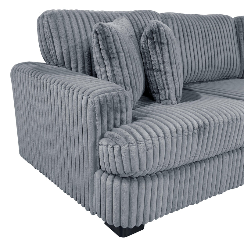 Homelegance 9623GY*22LRU 2 pc Sectional with Right Cuddler IMAGE 6